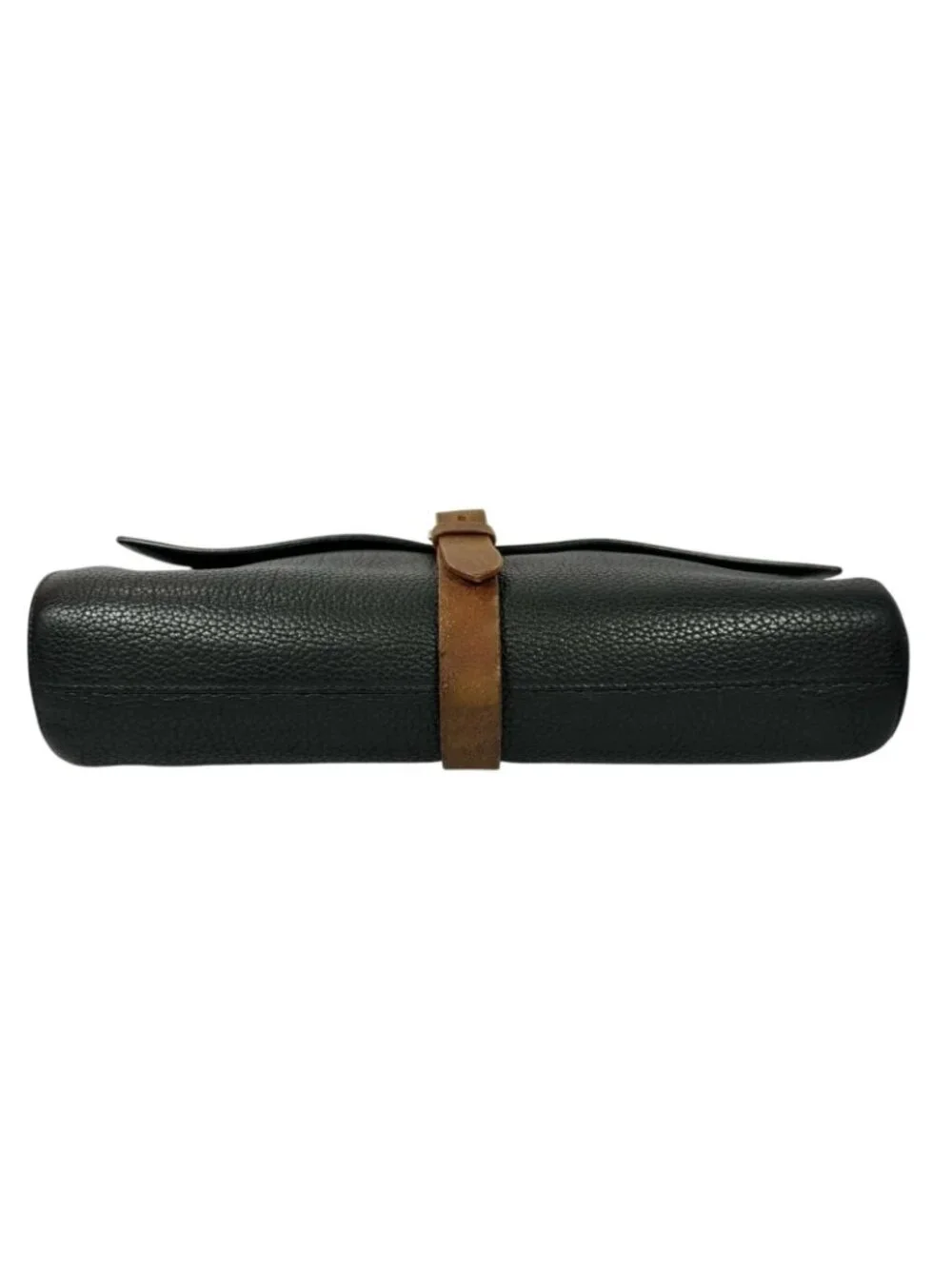 Hermes Etriviere Document Fjord Black Business Bag Silver